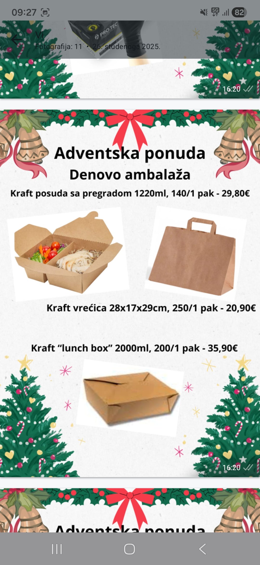 Adventska ponuda jednokratne ambalaže (KOLEKCIJA)