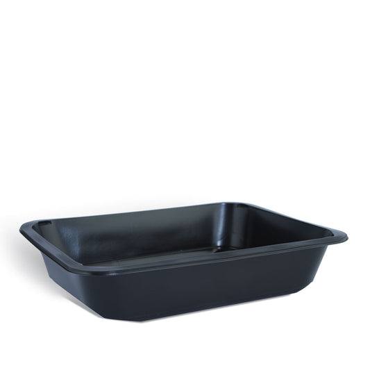 PP crna posuda za hranu u više veličina - jednokratna ambalaža za dostavu, 50/1 pak