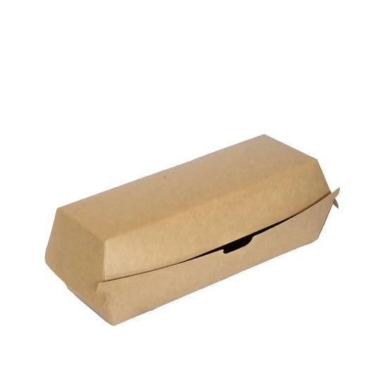 Kraft posude za hot dog – ekološka ambalaža za hranu - 20 x 7 x 7.5 cm, 100/1 pak