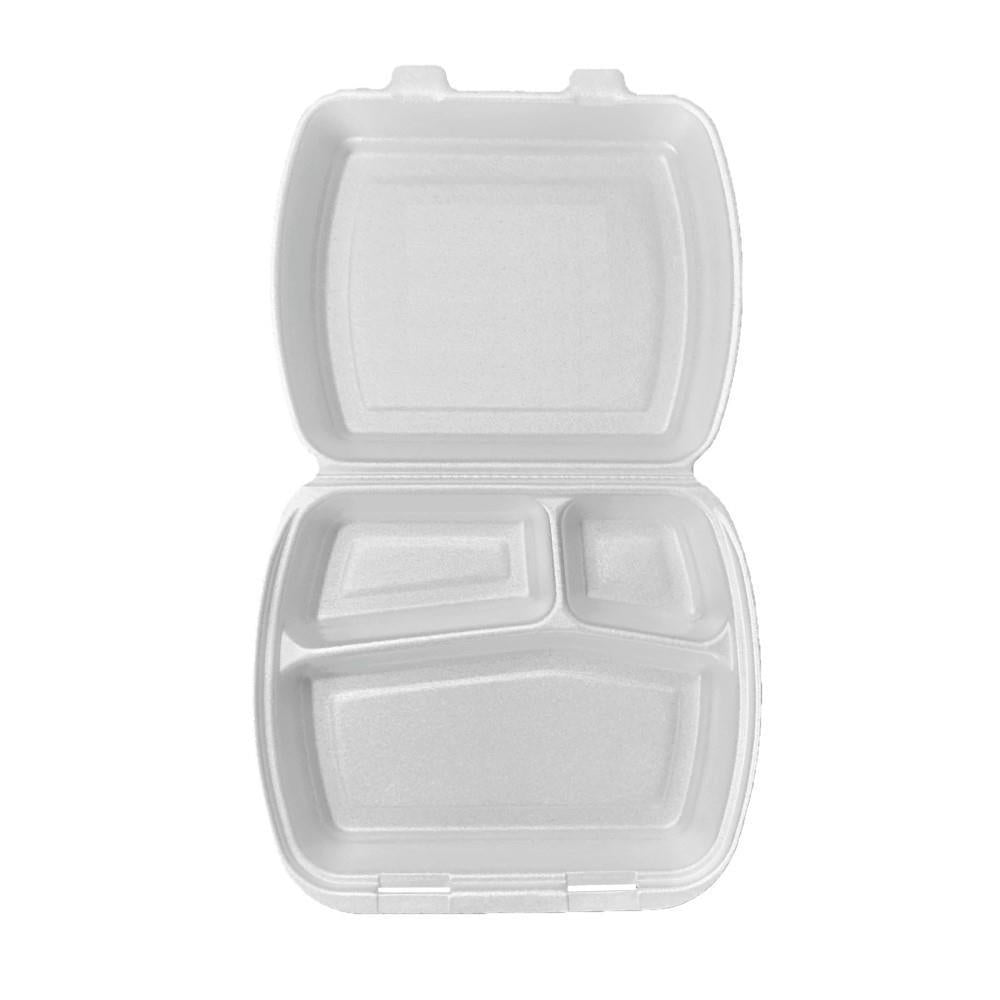 Stiroporna posuda za hranu MB 3, 250 komada – idealna za ručak, catering i transport jela