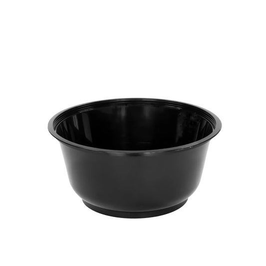 PP crna okrugla posuda za juhu i vruća jela - jednokratna ambalaža za dostavu - više veličina, 50/1 pak