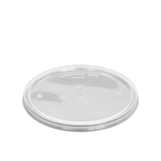 Okrugli PP poklopac za juhu i vruća jela - crna jednokratna ambalaža za dostavu - više veličina, 50/1 pak