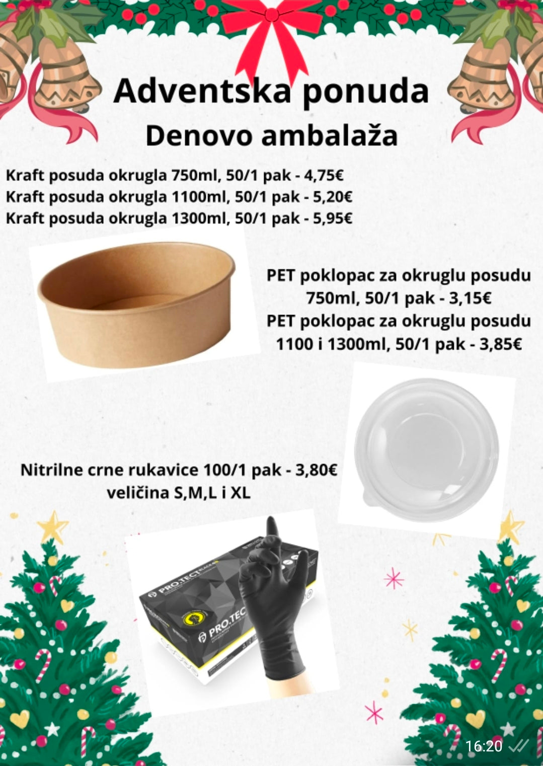 Adventska ponuda jednokratne ambalaže (KOLEKCIJA)