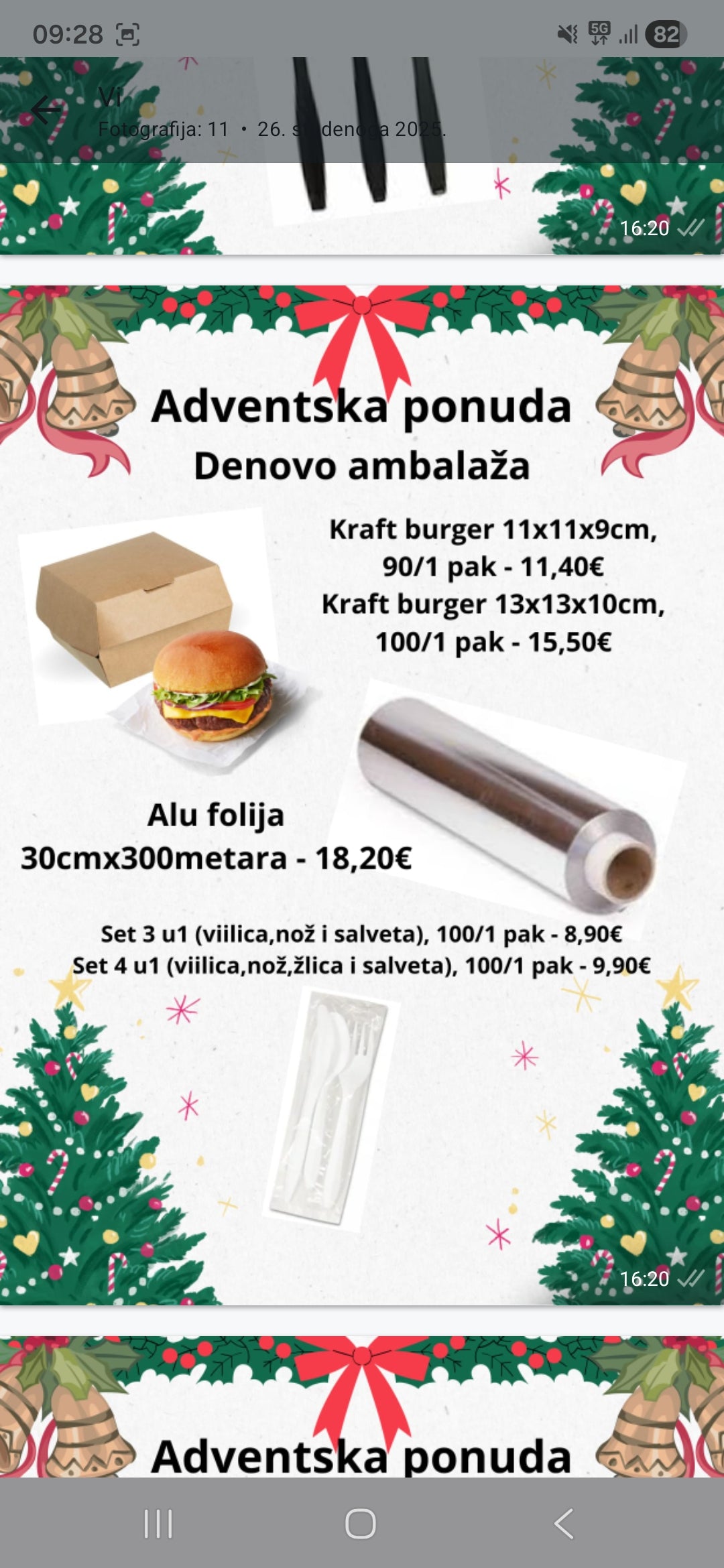 Adventska ponuda jednokratne ambalaže (KOLEKCIJA)
