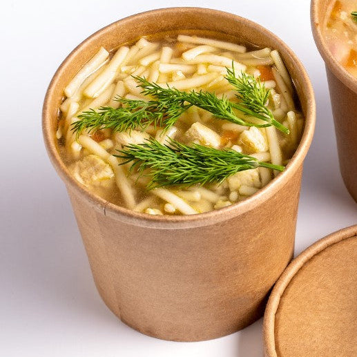 Kraft posude – ekološka ambalaža za hranu više veličina - za juhu i vruća jela 500 ml - 750 ml, 50/1 pak
